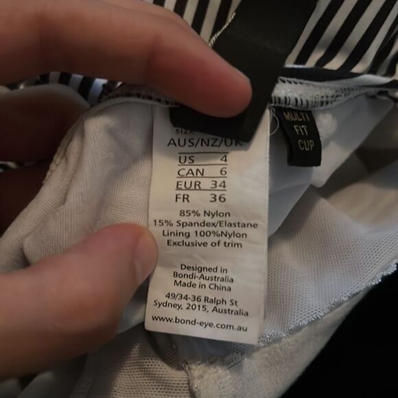 Bond Eye Australia Stripped One Piece Swimsuit - Picture 3 of 3